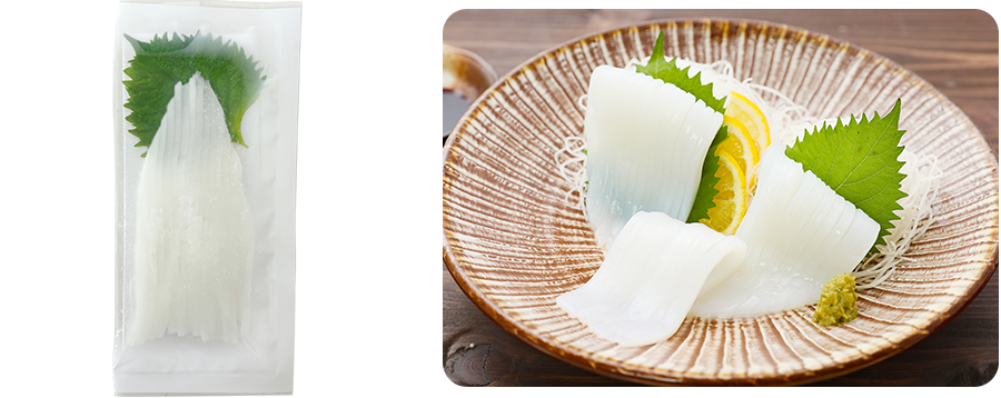 あおりいかそうめん姿造り